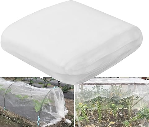 Red de insectos para huerto, protección de malla 60 para frutas, cultivos, árboles e invernaderos, barrera para pájaros, solución personalizable de bricolaje