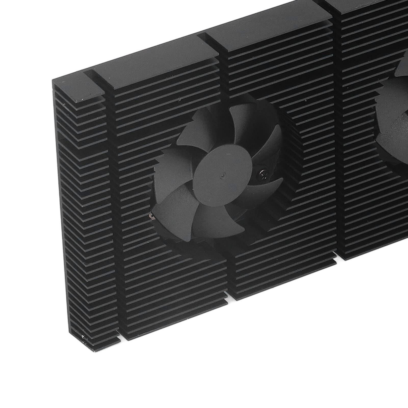 Zerodis Disipador de Calor PWM Doble para GPU, Enfriador de Memoria de Velocidad Ajustable para Radiador 3080 3070 con Cuerpo de Aleación de Aluminio de 15 Mm (Almohadilla de 0,5 mm 600)