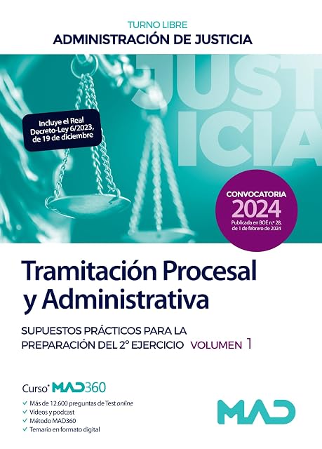 Portada de Cuerpo de Tramitación Procesal y Administrativa . Supuest