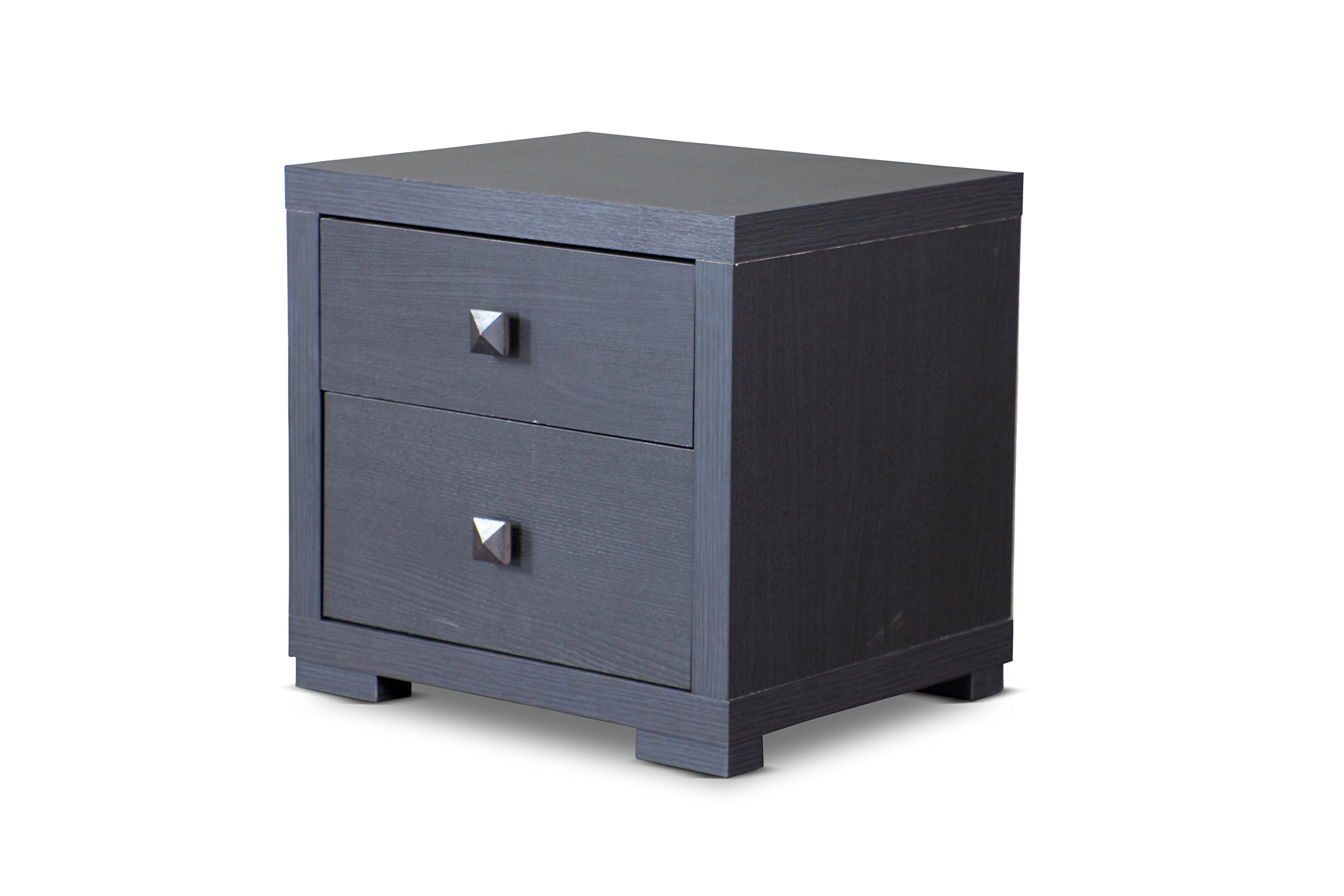 Wholesale Interiors Marco Contemporary 2-Drawer Nightstand, Brown