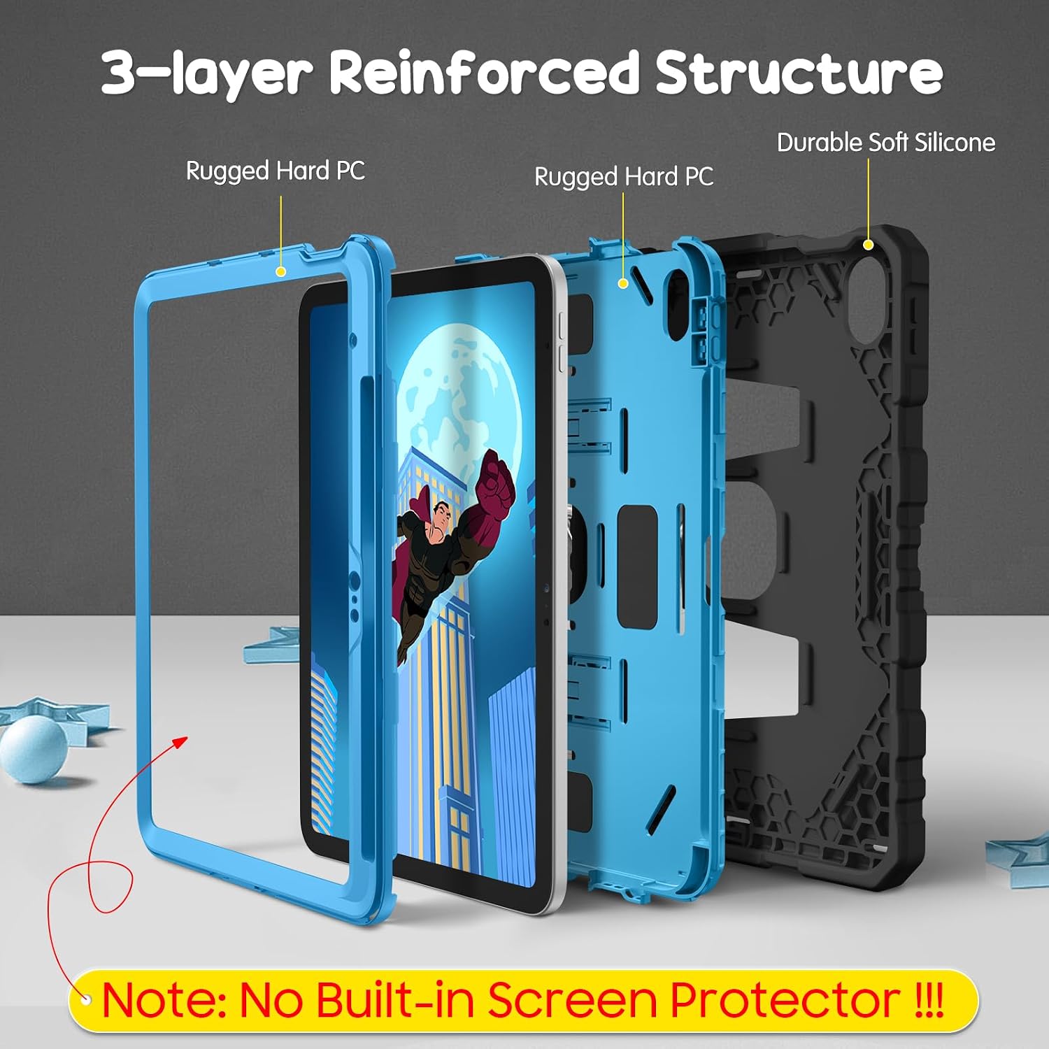  Kid-Friendly Case for iPad (A16) 11th Gen 11-inch, iPad 10th Gen thumbnail
