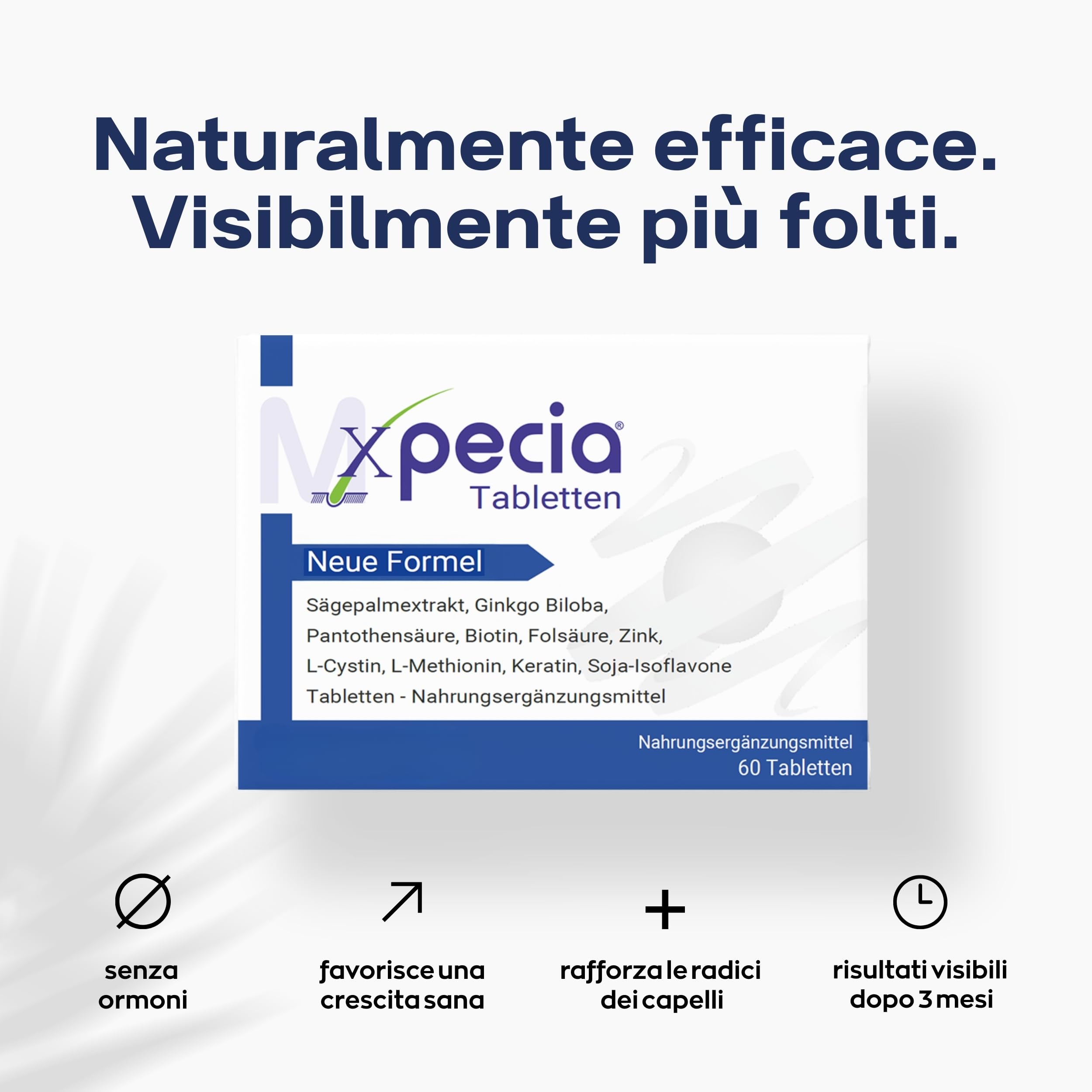 XPECIA, contro la caduta dei capelli nell’uomo, formula per la ricrescita dei capelli