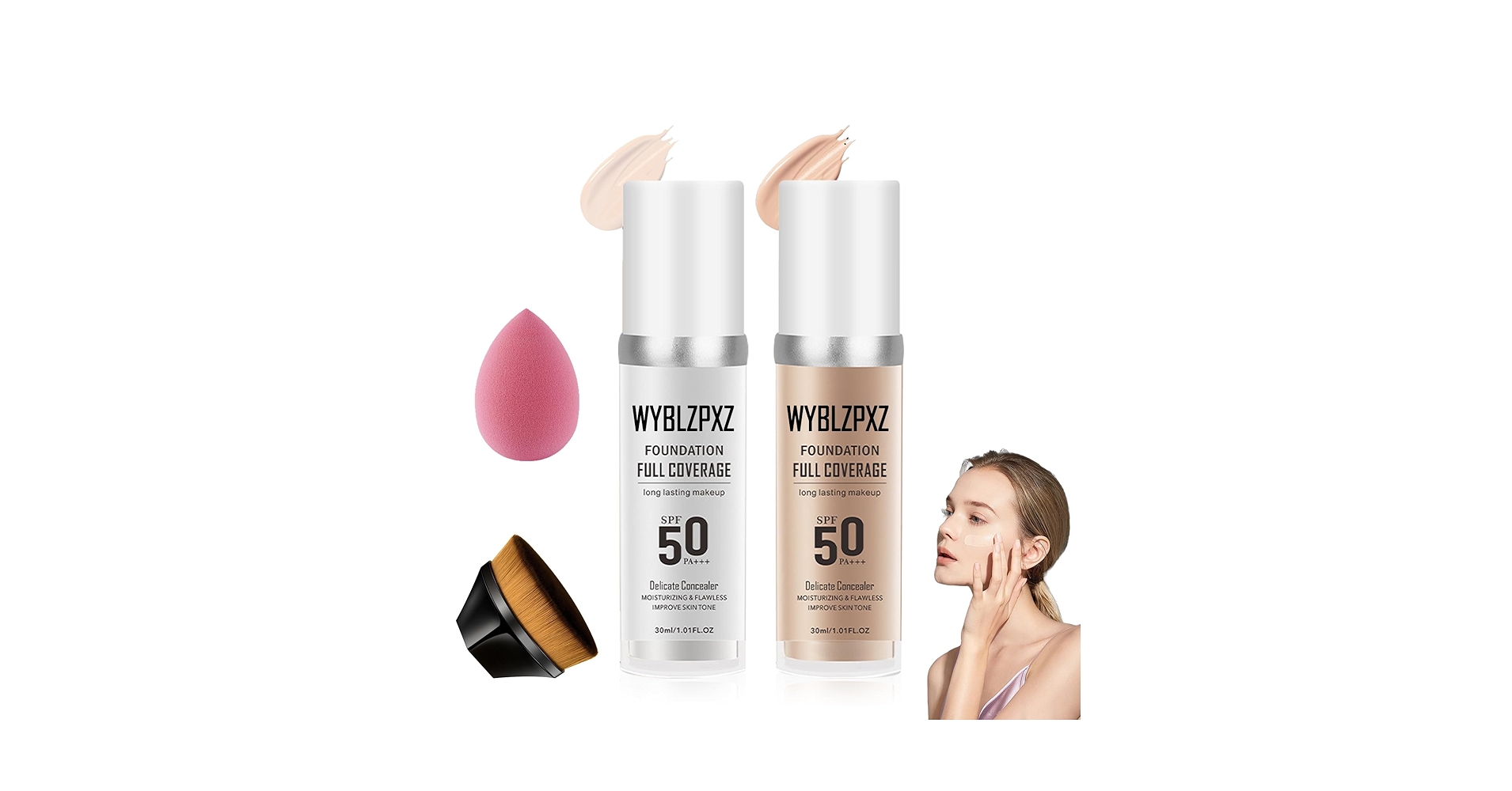 NNEGrinding Foundation 14g 2個セット ライトベージュ Amazon.com : WYBLZPXZ 2PCS Color Changing Makeup Foundation