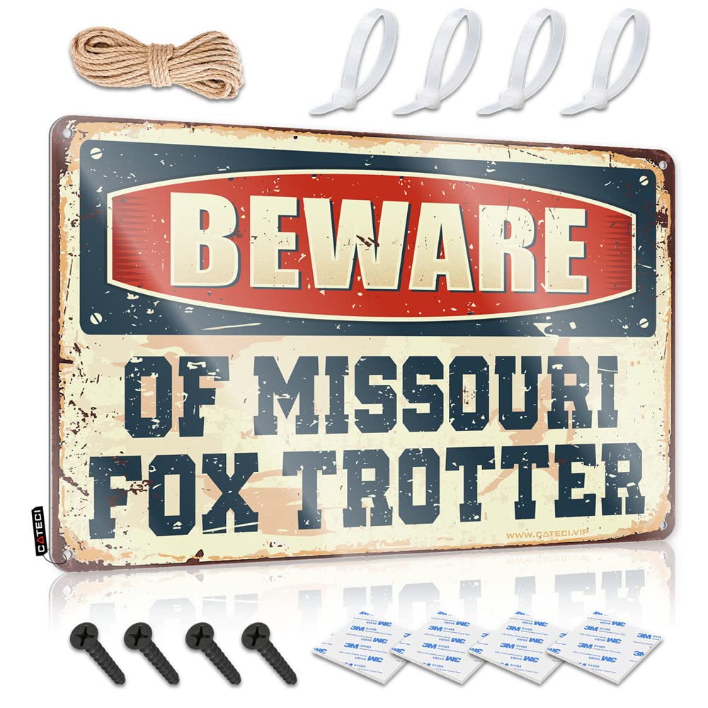 Pgmh Men's One Color Home Decor For Beware Of Missouri Fox Trotter Sign In Home Bar Signs Decaor Sign(30X40cm)