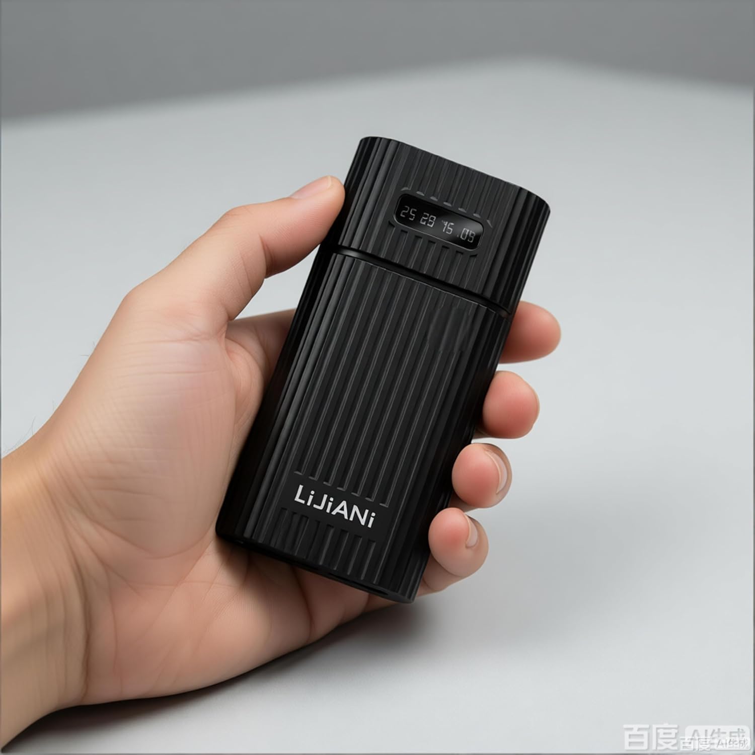 LIJIANI DIY Detachable Battery Box for 18650/21700 Lithium Ion 22.5W Quick Charge, Dual Port USB-A and USB-C Black (Battery Not Included)