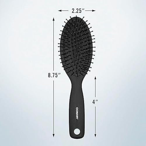 Miniatura 4 de Conair MAN Cepillo de pelo para hombre, cepillo de pelo para hombre para cepillado diario con cerdas de alambre y base de cojín, cepillo para todo