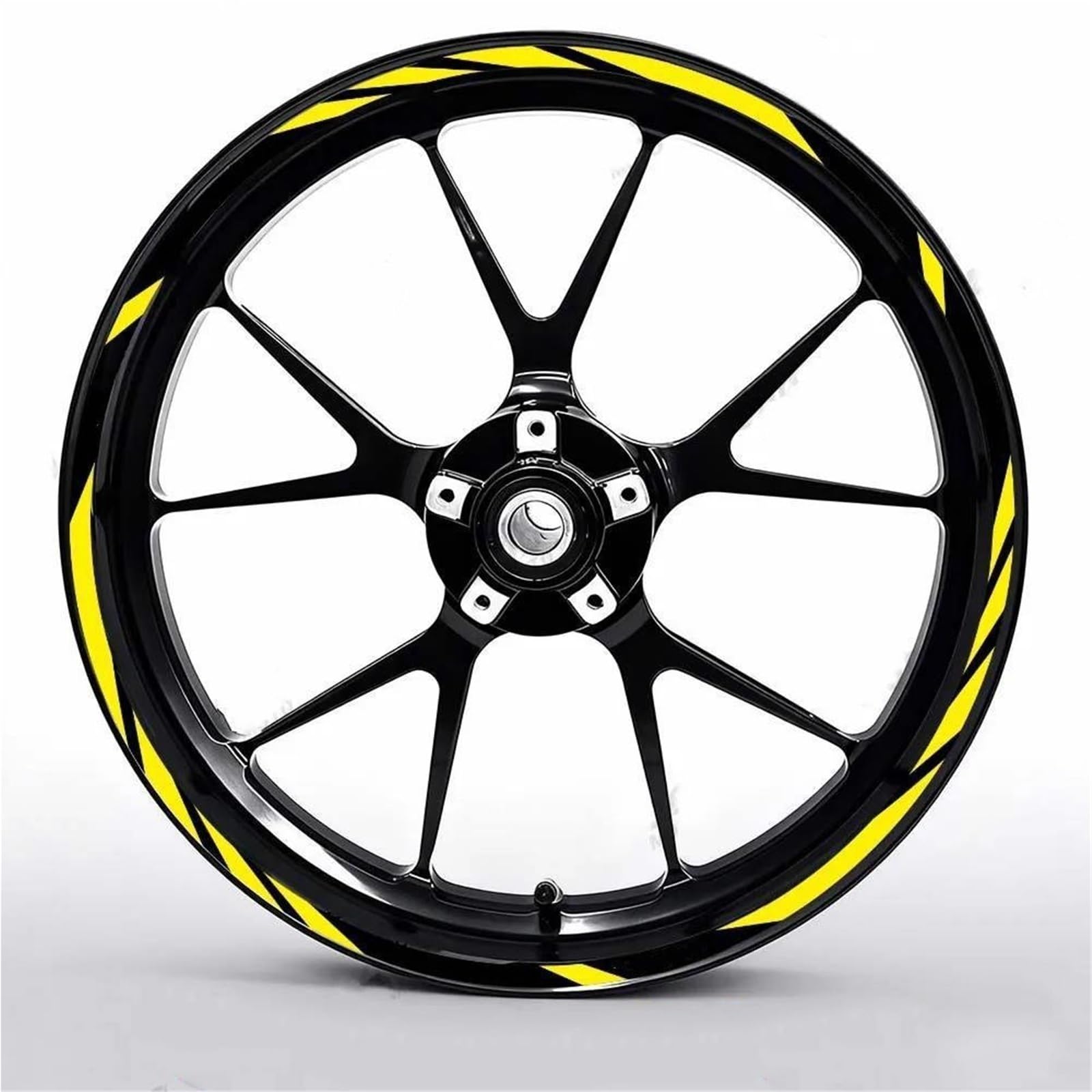 Motorcycle Wheel Sticker Decal for APR for Shiver 750 for Shiver900 Reflective Motorcycle Wheel Sticker 17 Inch Rim Edge Outer Waterproof Decal(17 inch 01)