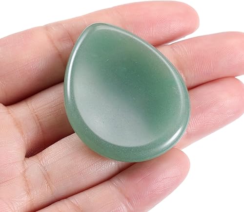 Miniatura 4 de CrystalTears - Piedra natural tallada para el pulgar, para aliviar preocupaciones, gema curativa de bolsillo con caja