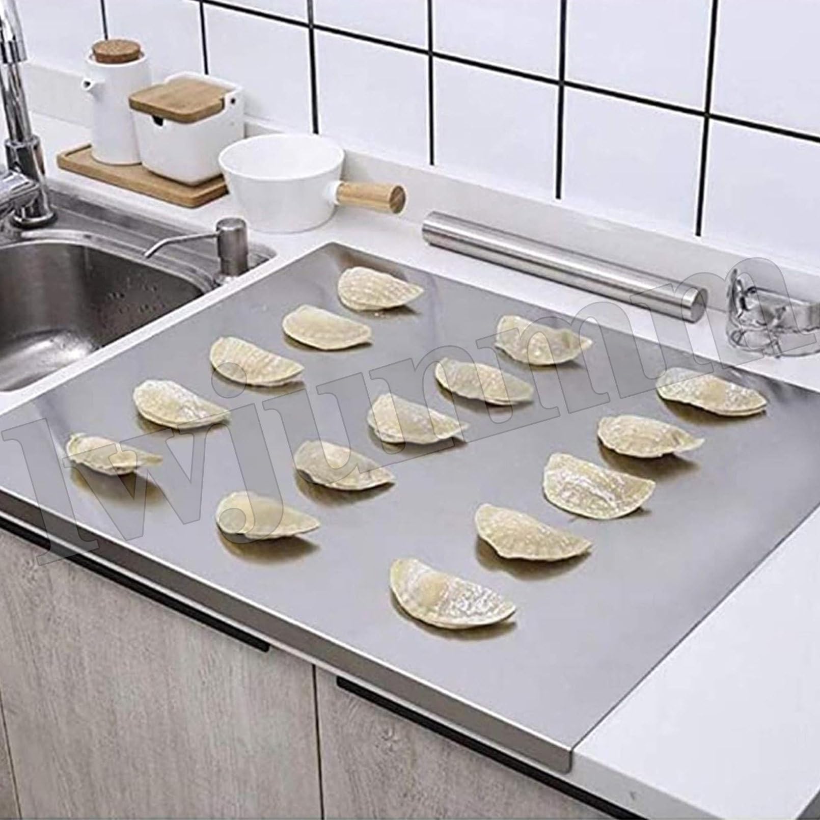 Grande Planche à Découper Inox 304 - 50 X 40 Cm Environ - Neuve