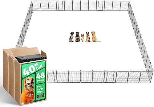 Miniatura 8 de FXW Aster - Corralito para perros diseñado para patio, 24 pulgadas de altura para cachorrosperros pequeños, 16 paneles