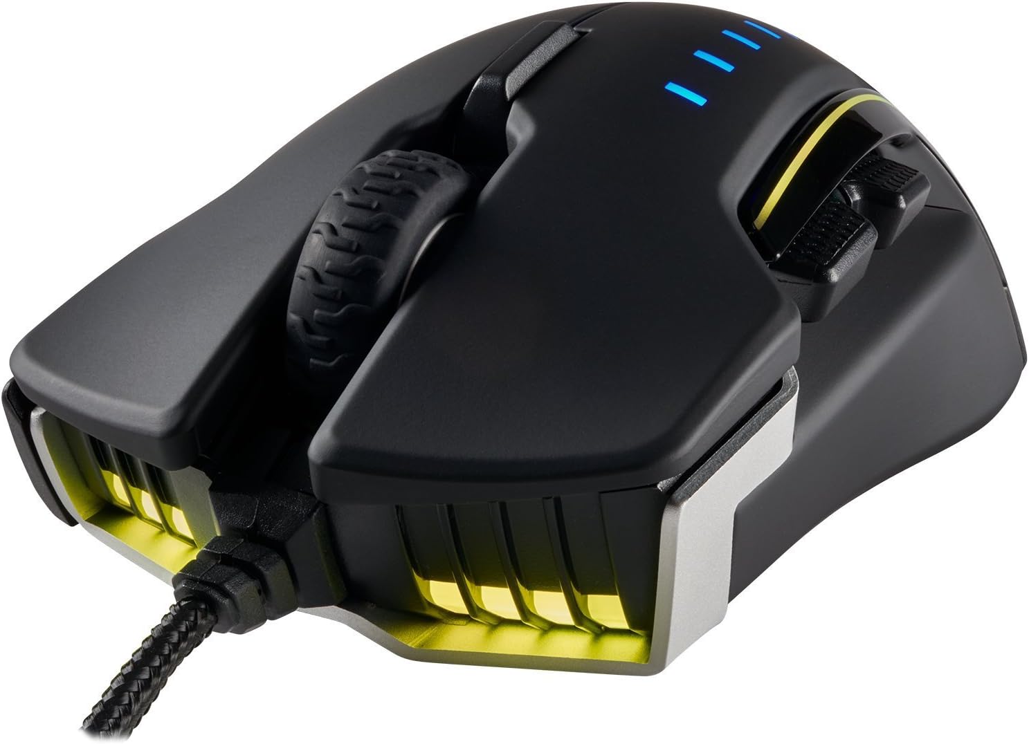 CORSAIR GLAIVE - RGB Gaming Mouse - Comfortable & Ergonomic - Interchangeable Grips - 16000 DPI Optical Sensor - Aluminum (Renewed)