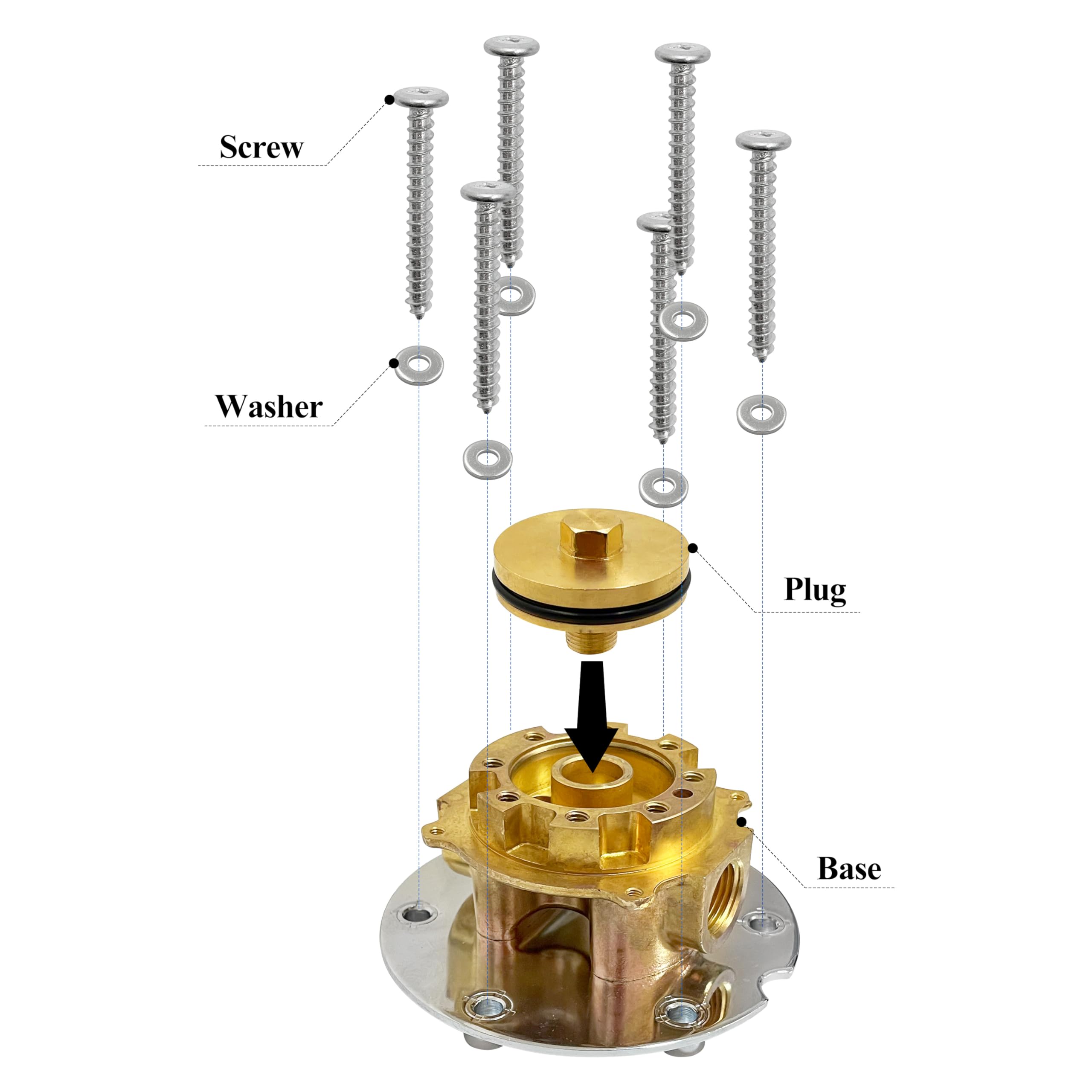 K-97339-NA Mounting Block Compatible with Kohler Artifacts, Purist