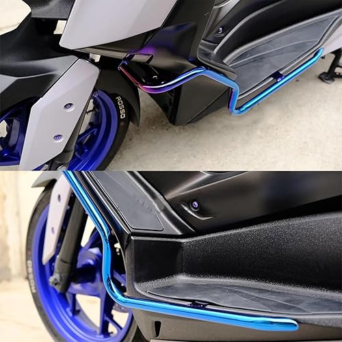 Miniatura 3 de QIDIAN Protector de parachoques de marco de barras de motocicleta compatible con Yama' XMAX X-MAX 250 300 2017-2023, parachoques tubular lateral del