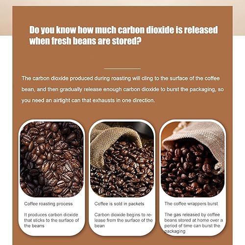 Miniatura 4 de Restokki Recipiente de café hermético recipiente de almacenamiento de café con cuchara para café molido té comida y lata 18 L