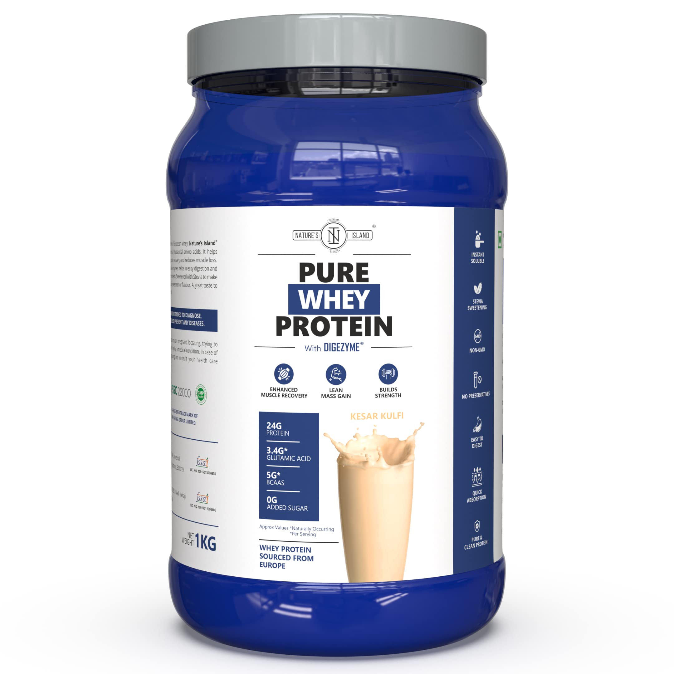 Buy Nature's Island Pure Whey Protein With Digezyme®, European Whey