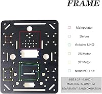 Vista 6 de Kit de chasis de tanque de robot profesional inteligente con absorción de impactos con 2 motores de CC, modelo de plataforma robótica STEAM