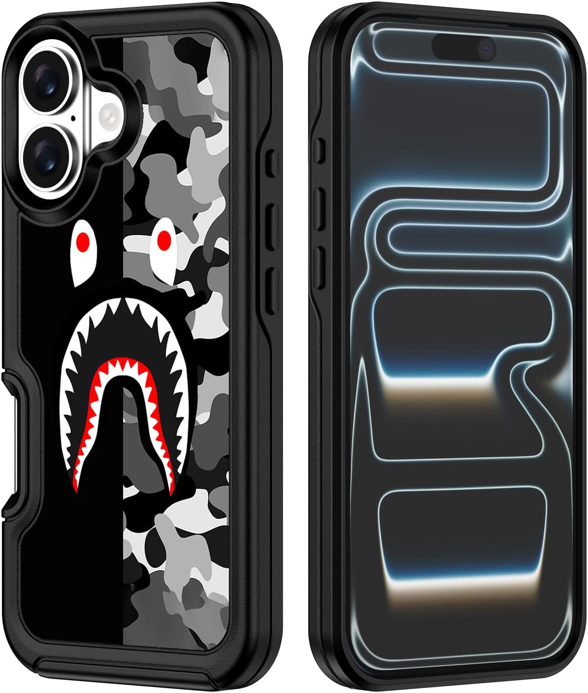 for iPhone 17 Case - Cool Camo Shark