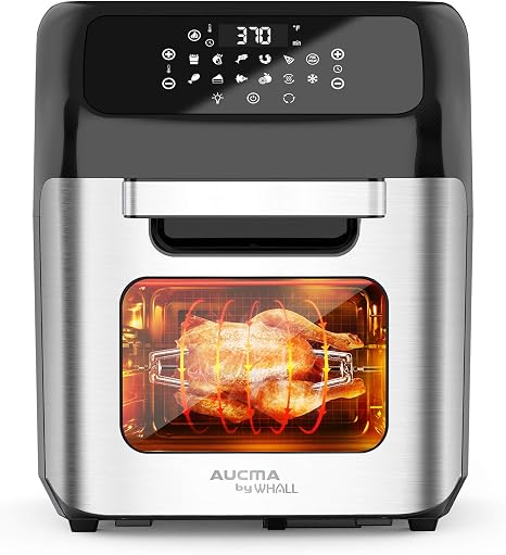 Amazon.com: whall freidora de aire, horno de freidora de aire 11QT, horno  de asador familiar, horno de tostadora eléctrica de 1700W, pantalla táctil  digital LED de inclinación-11QT : Todo lo demás