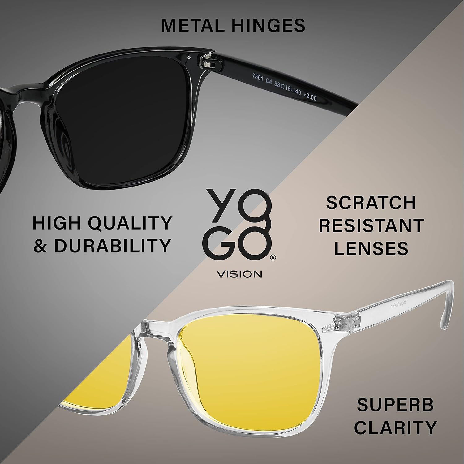 Night Driving Glasses for Men Women Polarized Night Vision Glasses Anti-Glare - Image 4