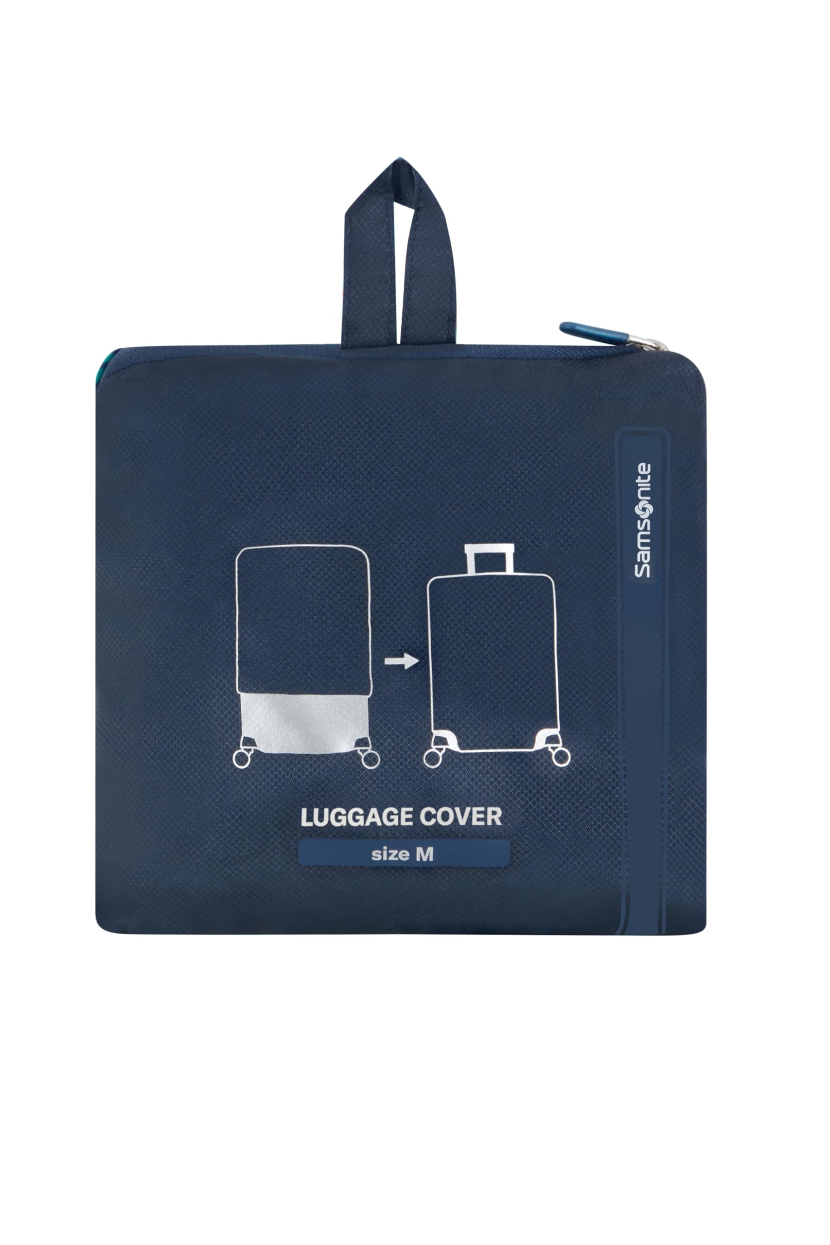 Samsonite TA Revolution - Funda Protectora Plegable para Maleta Talla M, Funda Apta para 66–69 cm, Protección de Maleta, con Detalle Reflectante, Azul (Midnight Blue)