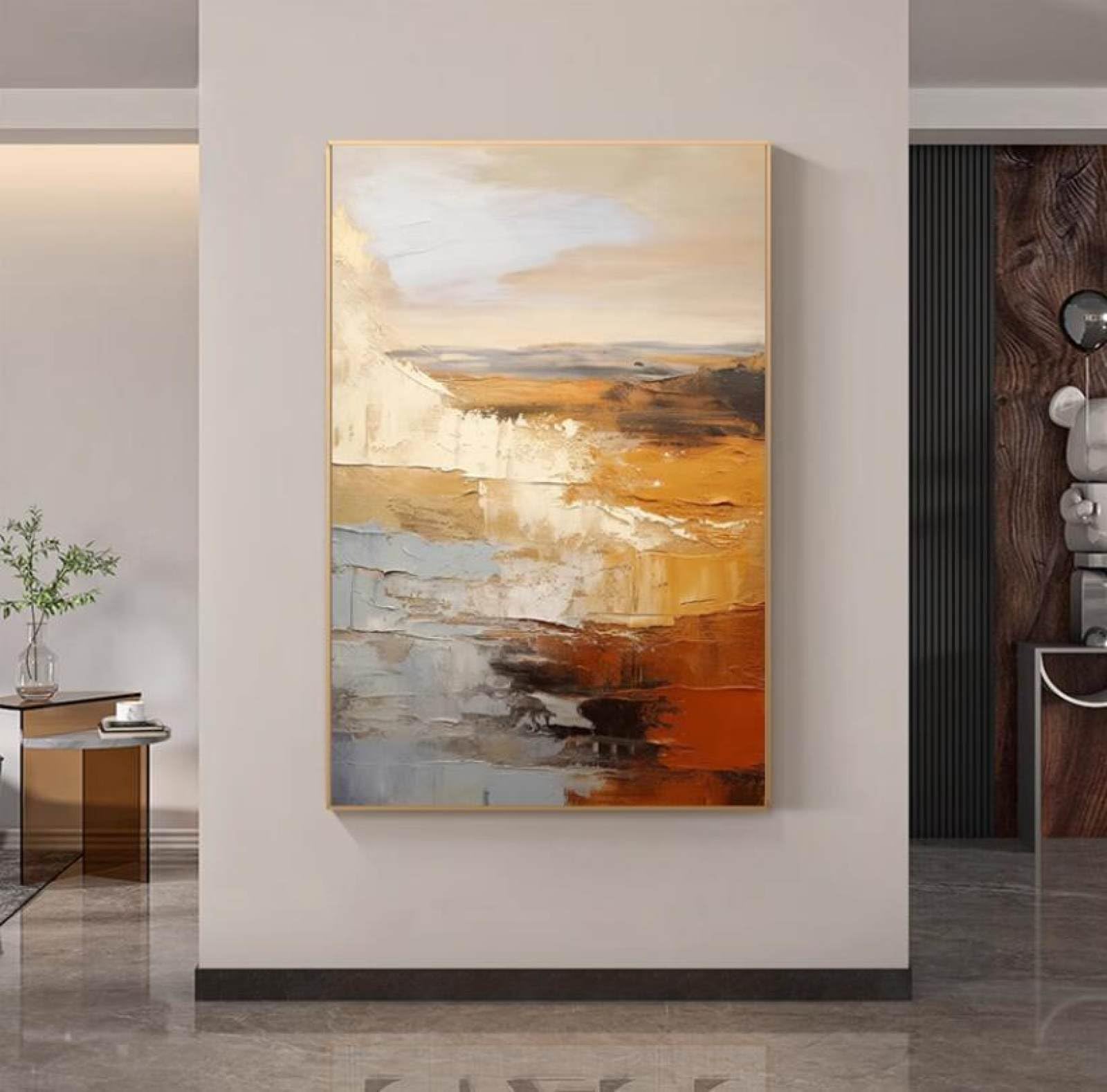 Art peint à la main abstrait pour insuffler de l'âme à votre maison