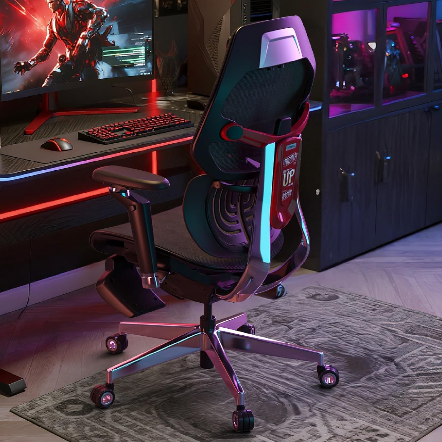 Amazon.com: Motostuhl ES2T Computer Desk Gaming Chair with 2-Piece ...