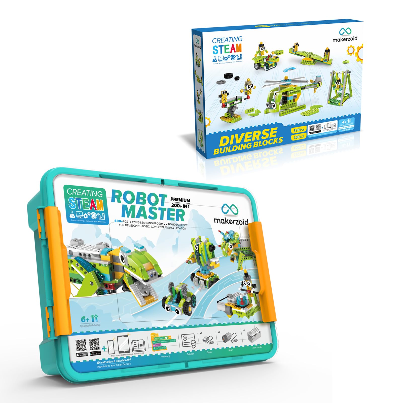 Amazon.com: Makerzoid Robot Master Kit 2 Sets, Robots Toys Sets of