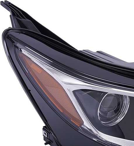 Miniatura 8 de CNCEST Faro delantero derecho de xenón HID con LED DRL para Chevy Equinox 2018, 2019, 2020, 2021, carcasa negra, ajuste directo, lado delantero