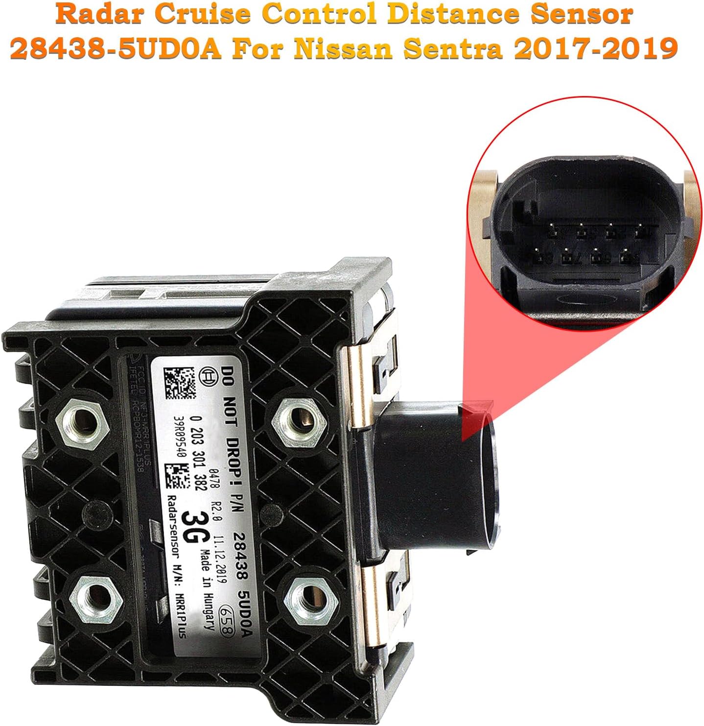 Areyourshop Cruise Control Distance Radar Sensor 28438-5UD0A for Nissan Sentra 2017-2019 284385UD0A