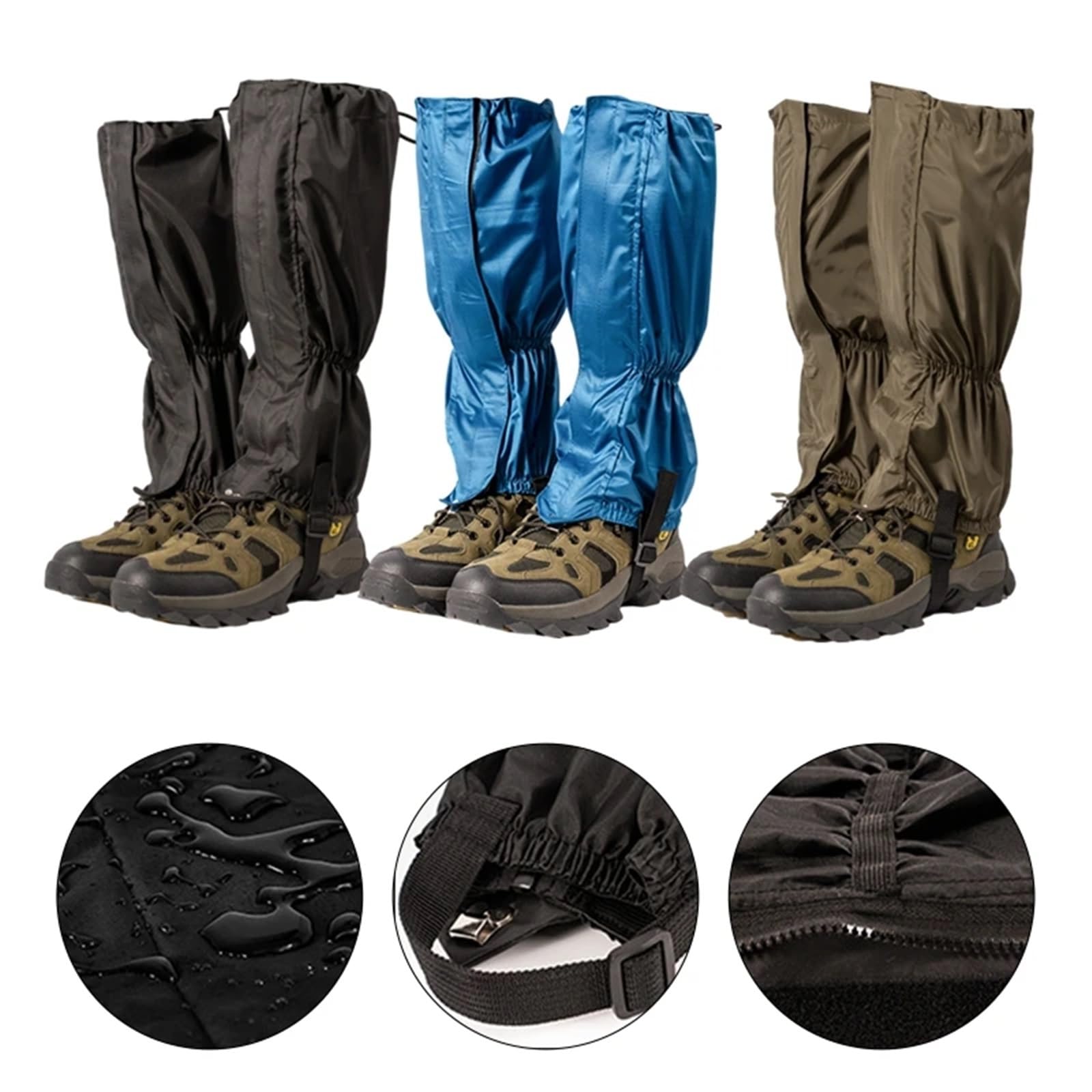 Guêtres Guêtres de randonnée en Plein air, 1 Paire, Couvre-Jambes for Chaussures Ski, Protection des Jambes, Chauffe-Jambes Voyage pour Randonnée en Plein