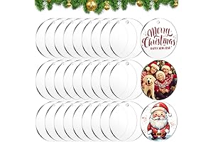 4 Inch Clear Acrylic Ornaments for Crafts: Express Creativity