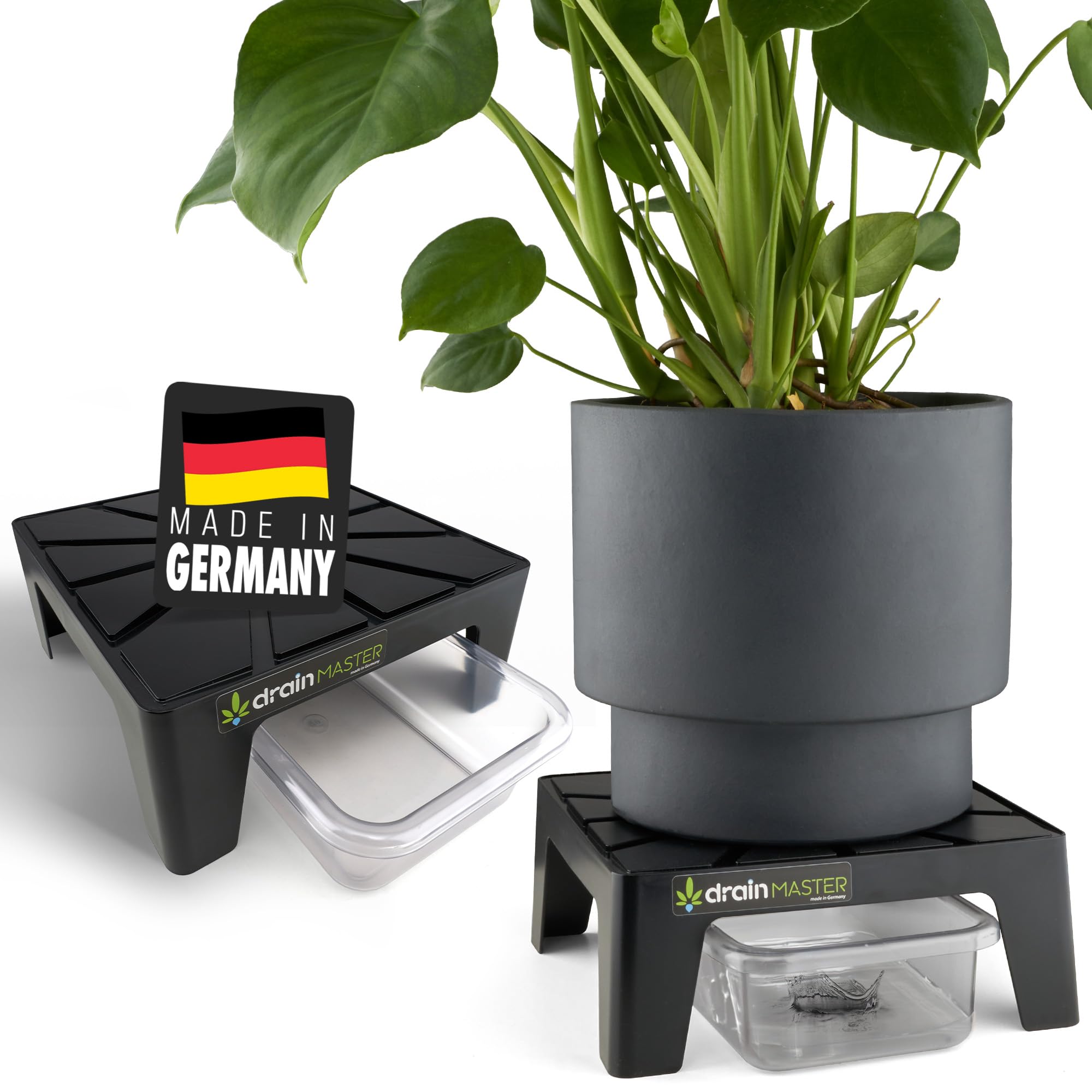4er Set Selbstbewssernder Blumentopf Untersetzer 30cm - Mit Wasserreservoir  Fr Topfpflanzen