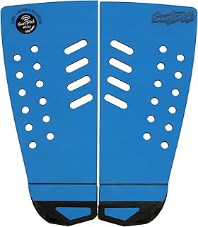 SurfDek Classic 2 Piece Tail Pad | One Size | Ocean/Black | Surfboard | Deck Pad | Traction Pad | Tail Pad | Manufactured In The UK