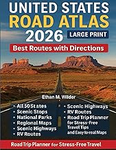 United States Road Atlas 2026(Large Print): Best Routes with Directions,...