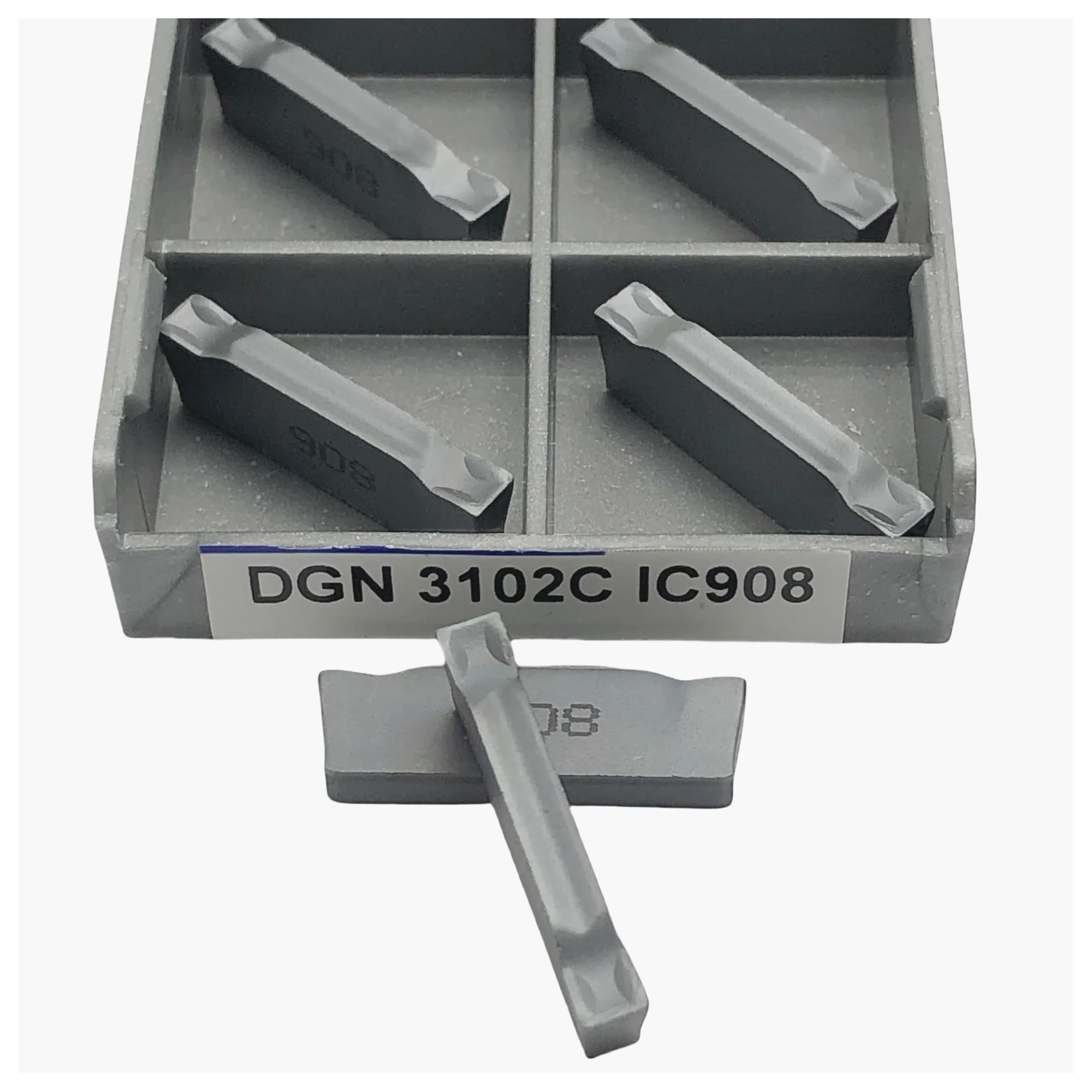 Nuance IC908 DGN 3102C inserts de tronçonnage haute performance pour finition soignée