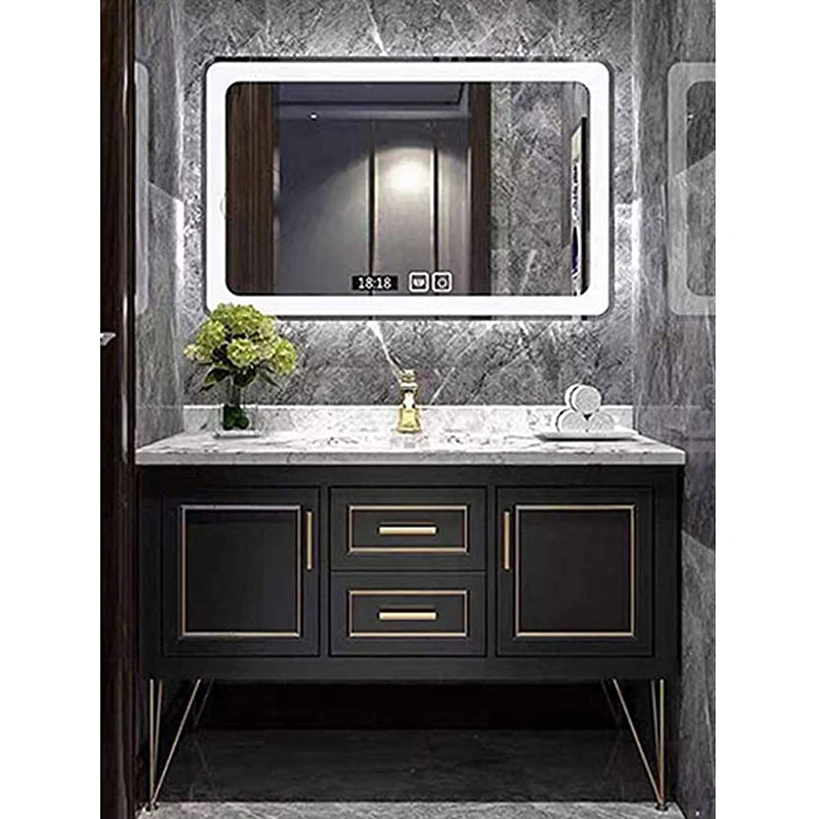 Gambe per mobili a forcina Moderne, Set di 4 Piedini Regolabili in Metallo per Divano Letto, Armadio, tavolino da caffè, Impermeabili e antiruggine, Nero/Oro/Argento, 10 cm/3,9 Pollici