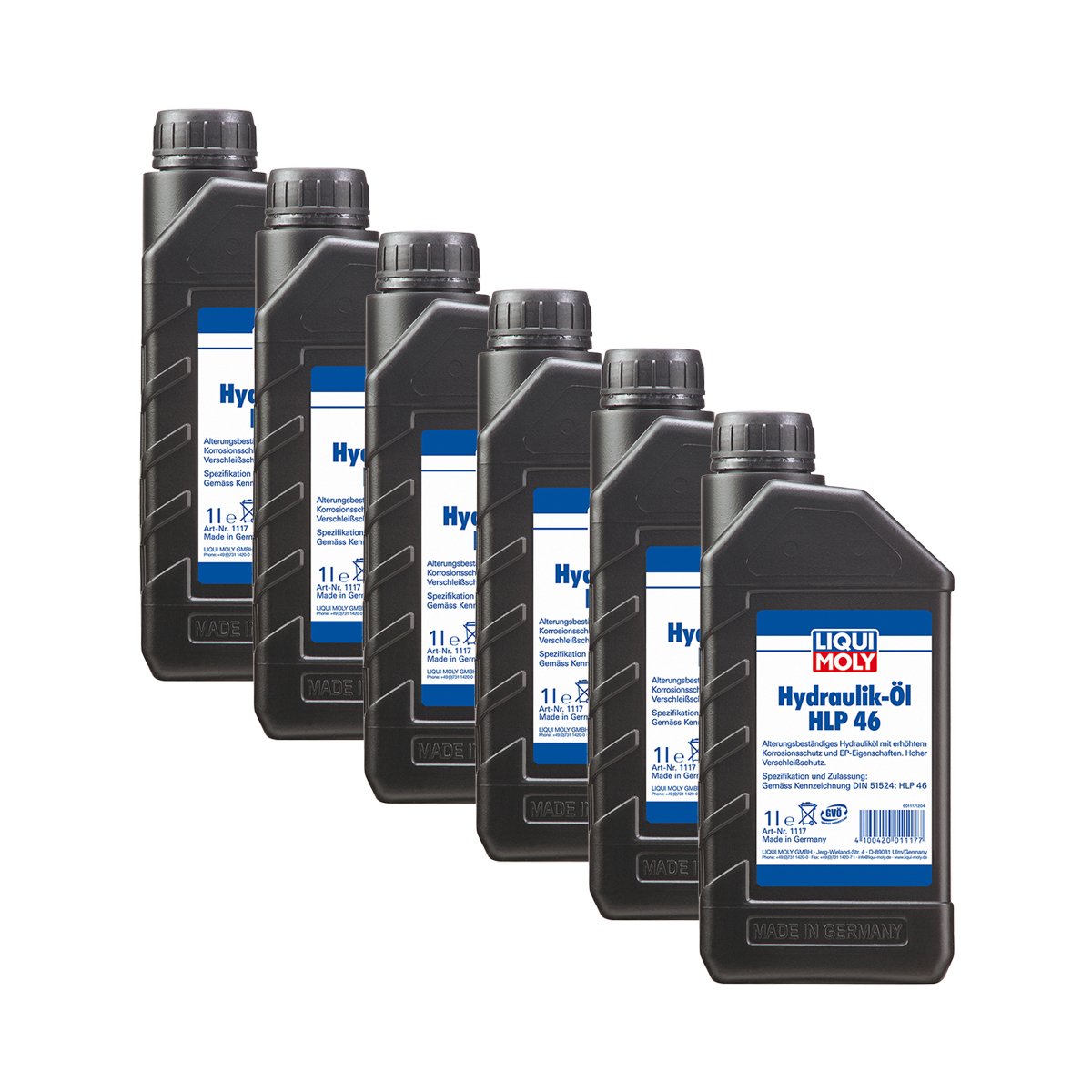 6x LIQUI MOLY 1117 Hydrauliköl HLP 46 1L