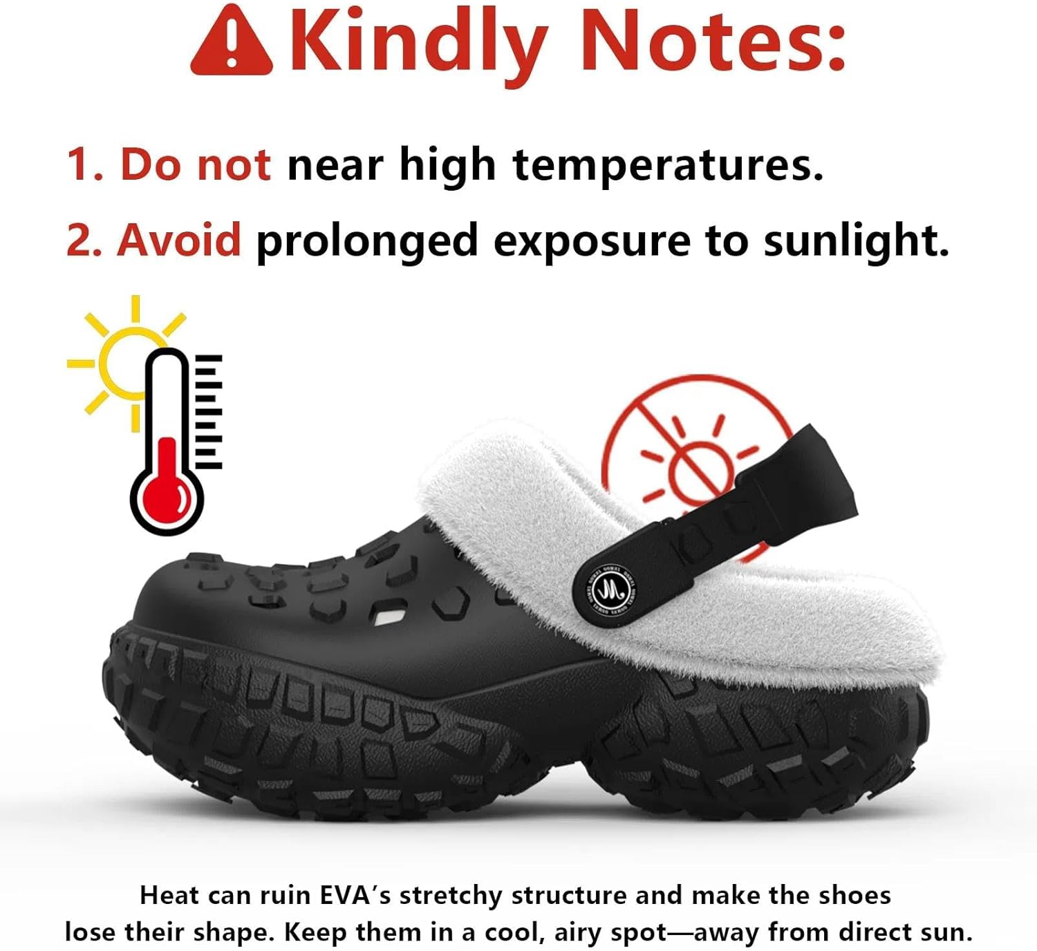 Slippers for Women Men - Waterproof Outdoor Garden Clogs with Non-Slip Sole, Warm Fleece Lined Winter Unisex House Shoes for Indoor Outdoor Comfort - Image 7