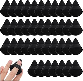 150 Pcs triangle powders puff Soft powder puffs for face powder setting powders puff bulk makeup triangle puffs velour makeup sponges for foundation Wet and Dry Cosmetic Foundation Tools