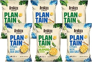 Inka Crops Plantains Original 4oz & Jalapeno 3.25oz, 3 Each (Variety Pack)
