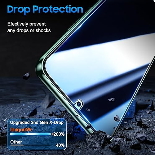 Miniatura 29 de UniqueMe Protector de pantalla para Samsung Galaxy S23, compatible con huellas dactilares, vidrio templado 9H, paquete de 2 protectores de lente