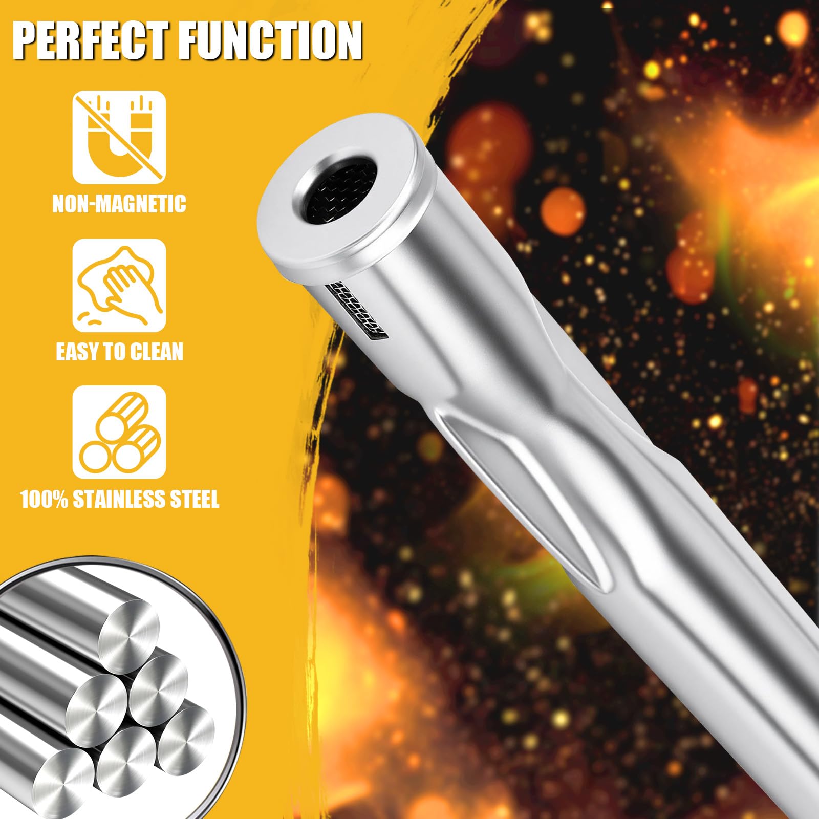 GFTIME Edelstahl Brenner für Rösle Videro G3 und G4, Gasgrill Brenner Ersatzteile für Rösle Videro Serie, 4 Stück