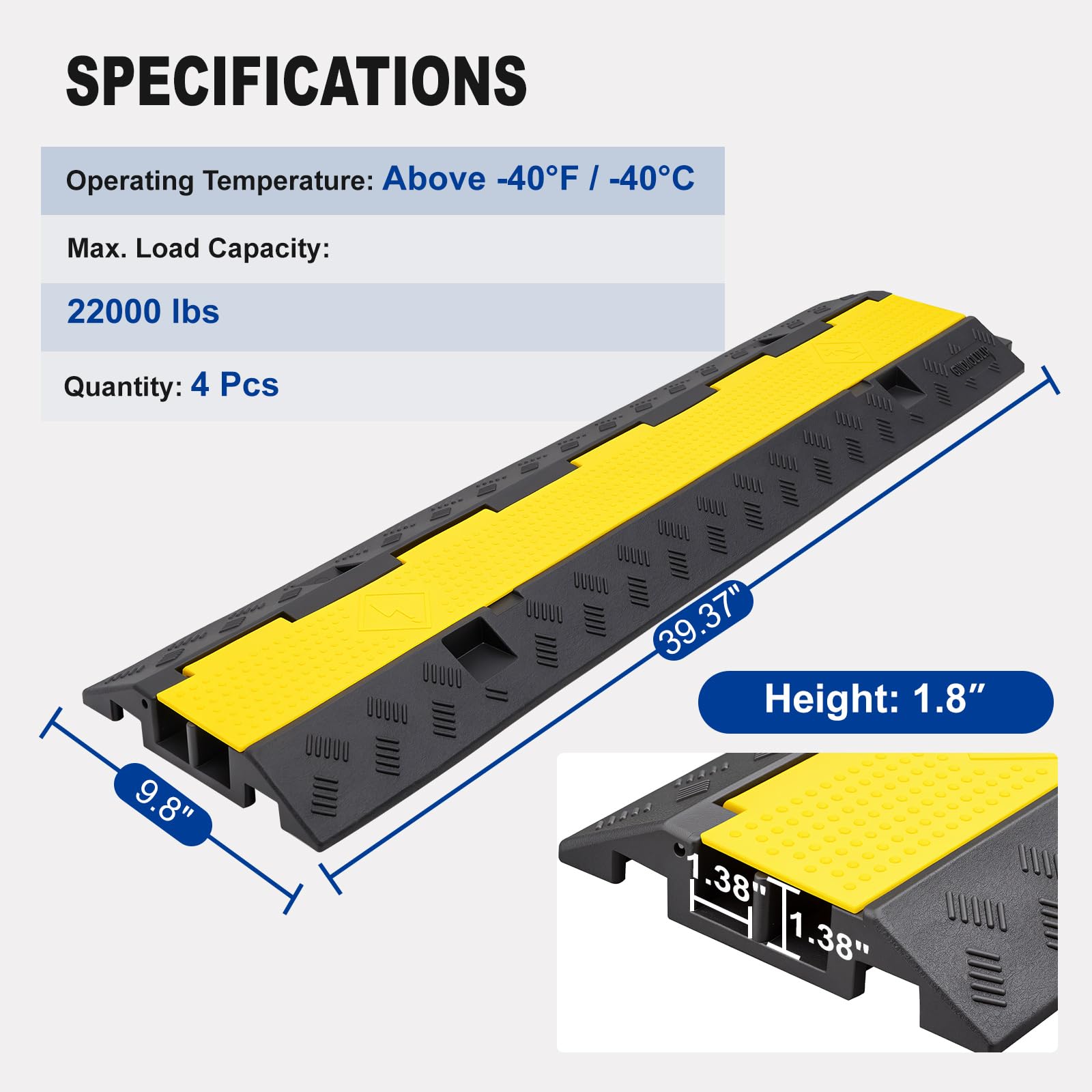 Rubber Cable Ramps - Protect Your Cables & Hoses -4