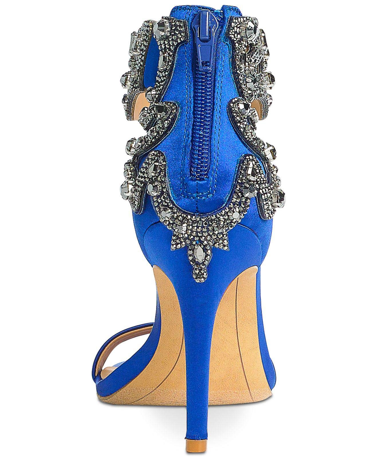 I.N.C. International Concepts INC Womens Raizel Fabric Open Toe, Cobalt, Size, Cobalt, 7.5