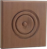 Vista 5 de EWAP90 Rosette Casing Corner Block 1" x 5-1/2" Cuadrado Sin Terminar, Arce