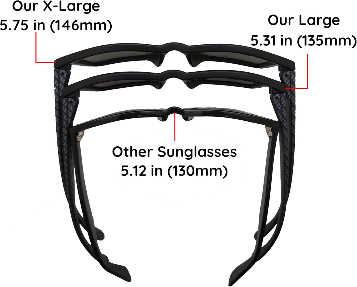 X Power ANSI Z87+ Extra Large Weekenders Safety Sunglasses Impact Resistant Polycarbonate Lens & Frame (Made In Taiwan)