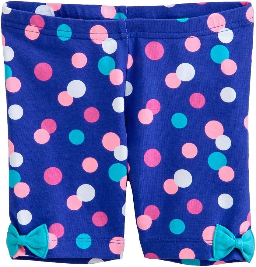 Girls Jumping Beans Bow Bike Shorts (3T, Dots)