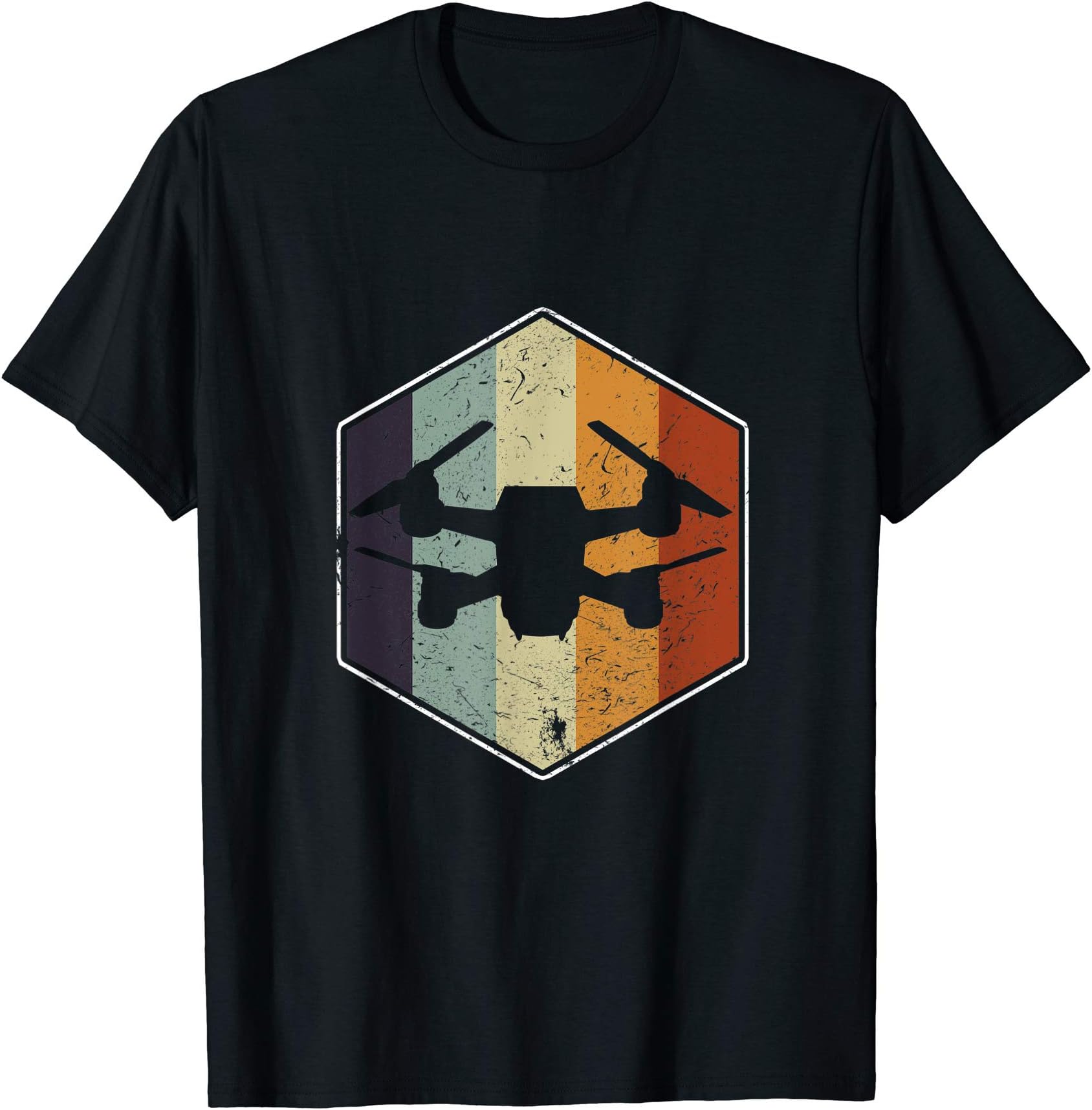 Vintage Quadcopter FPV RPV Drone Racer Pilot T-Shirt