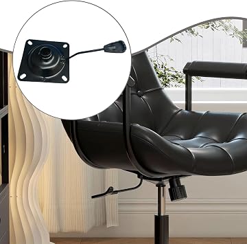 Rotating Seat Plate Adjustable Swivel Base for Office Chair Tilt Mechanism Lifting Handle Suitable for Computer Living Room Office May