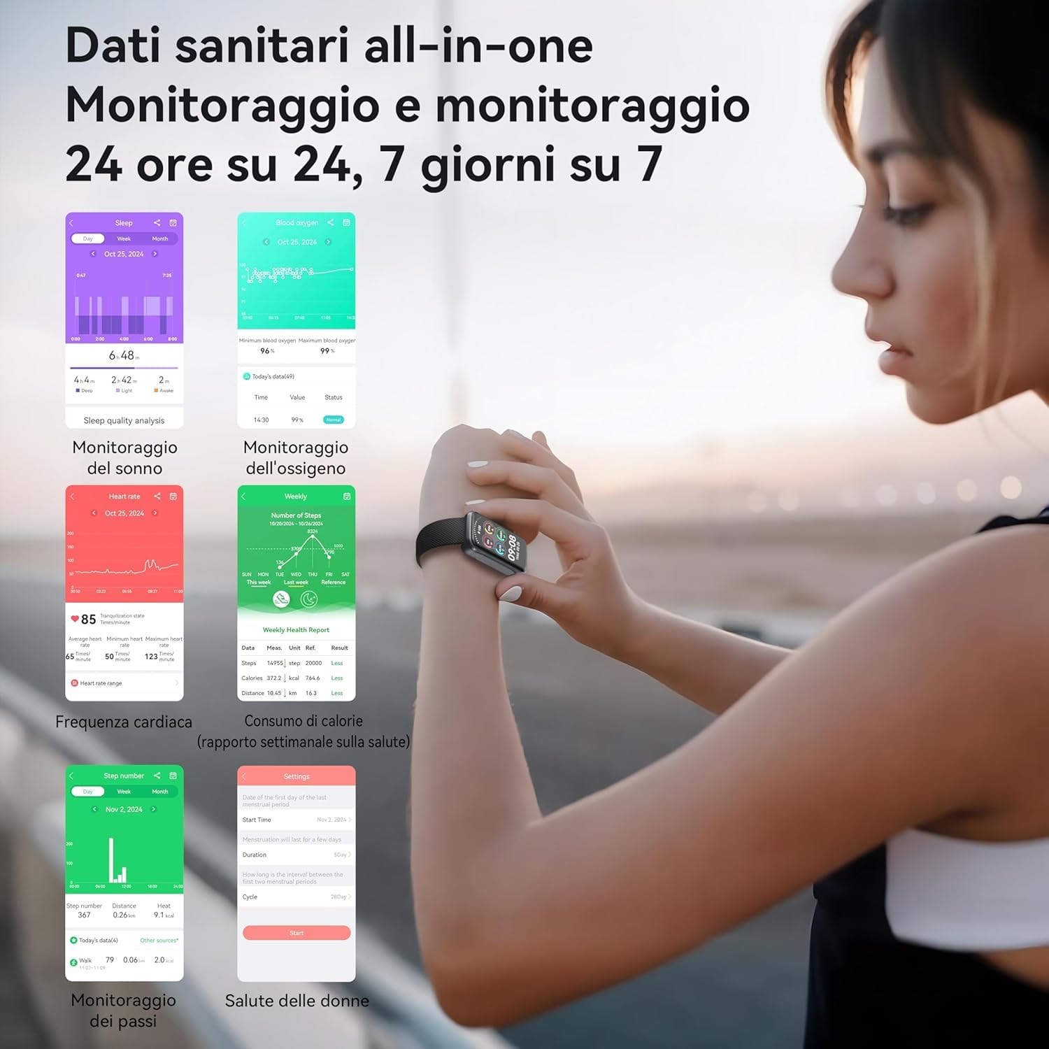 OUKITEL Smartwatch Orologio Uomo Donna con 2 Cinturini, Intelligente 24+ Modalità Sportive, Fitness Tracker con Sonno/SpO2/24H Cardiofrequenzimetro, Impermeabile IP68 Smart Watch per Android iOS